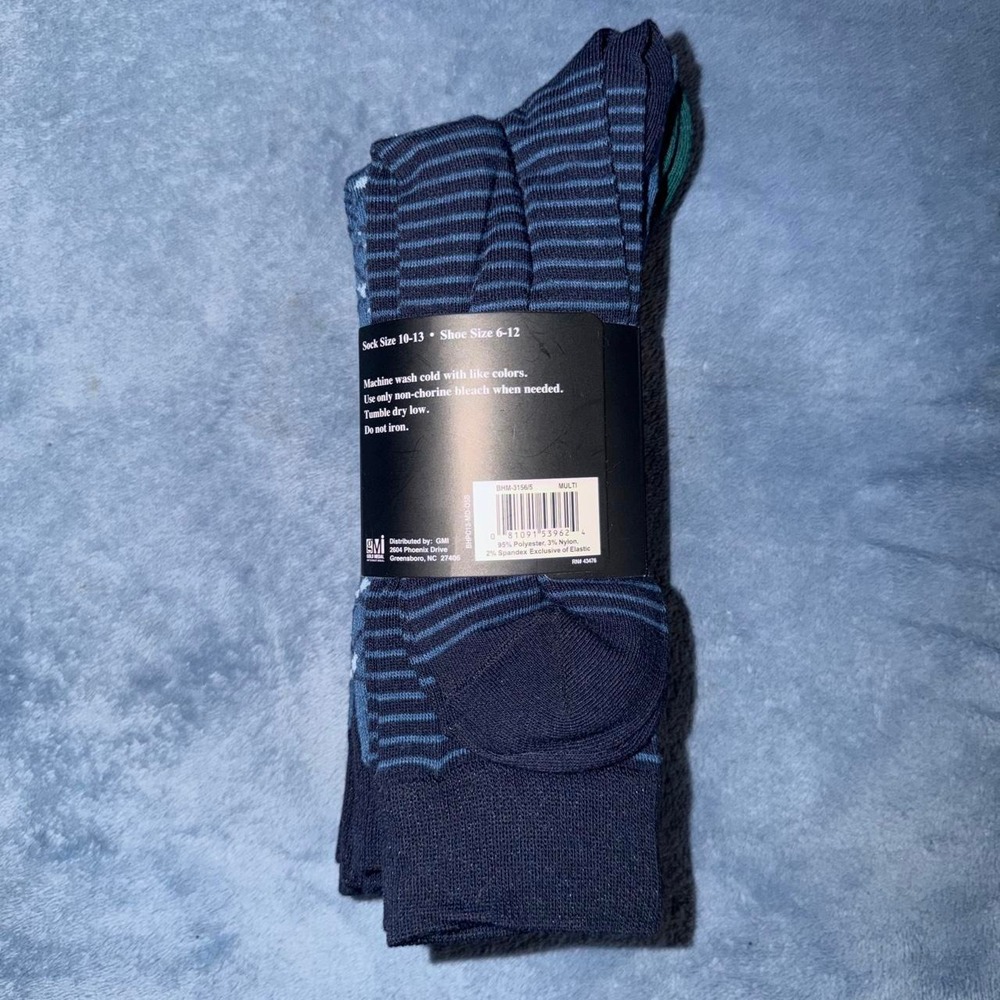 Beverly Hills Polo Club 5 pack dress socks - Picture 2 of 4
